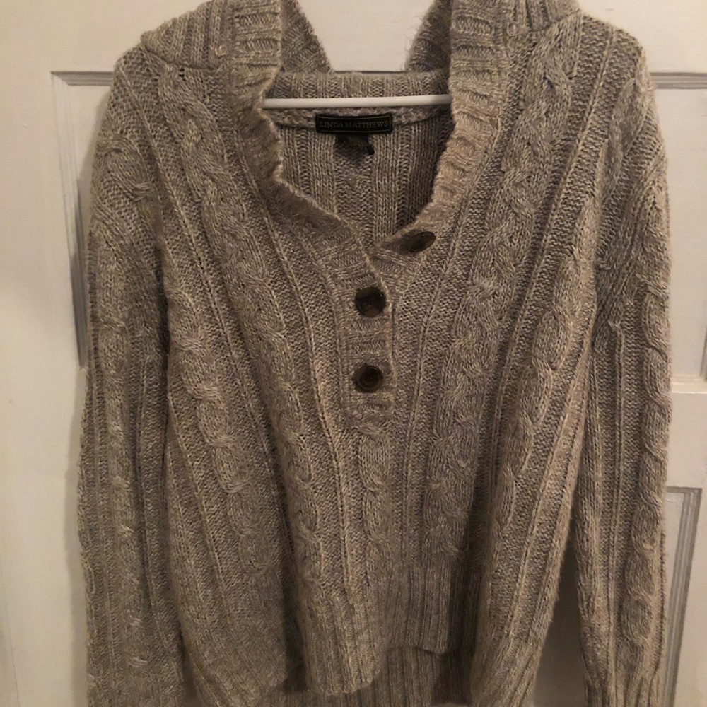 Button down sweater